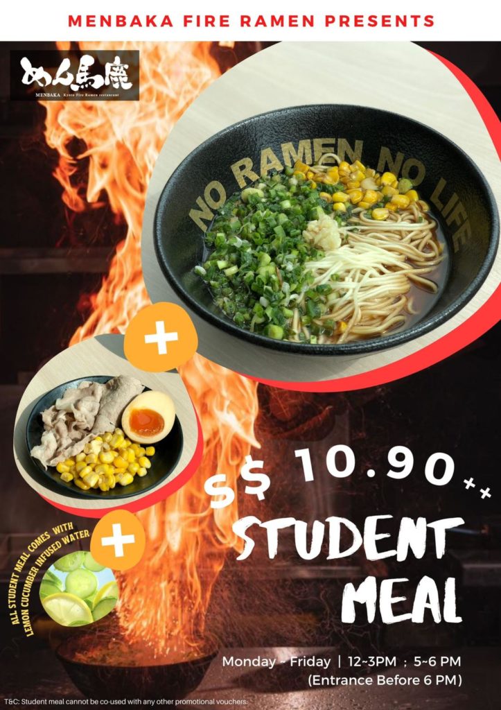 Enjoy Menbaka's super value student meal this March holiday! | Why Not Deals 1