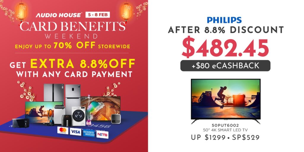 [Audio House Card Benefits Weekend] Enjoy Extra 8.8% OFF with Any Card Payment! | Why Not Deals 2