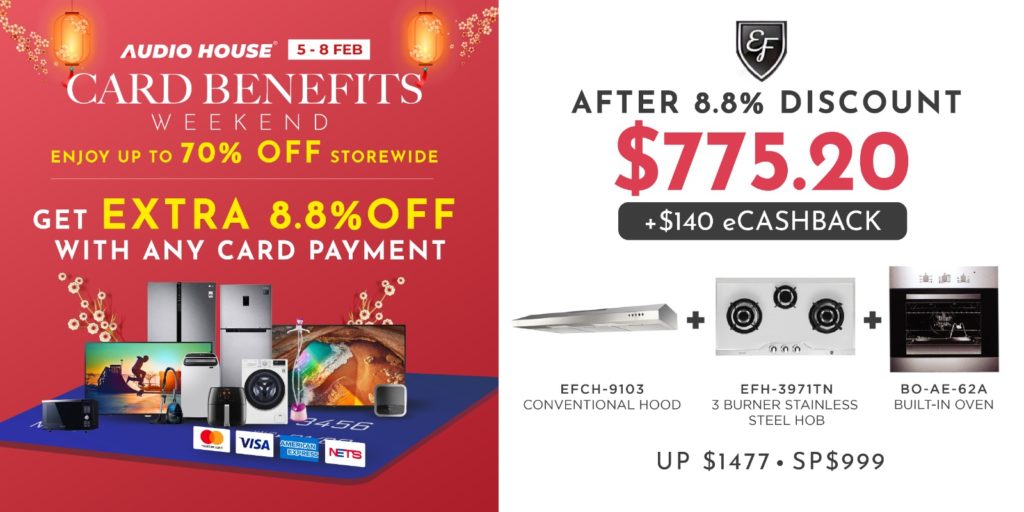 [Audio House Card Benefits Weekend] Enjoy Extra 8.8% OFF with Any Card Payment! | Why Not Deals 1