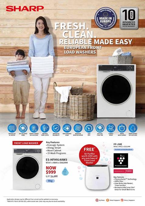 [Promotion] Sharp February Deals - Free Air Purifier with Purchase of Selected Sharp Products! | Why Not Deals 1