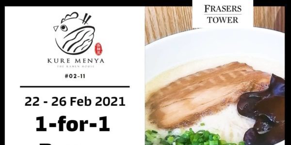 Kure Menya Singapore 1-for-1 Chashu Ramen Promotion 22-26 Feb 2021