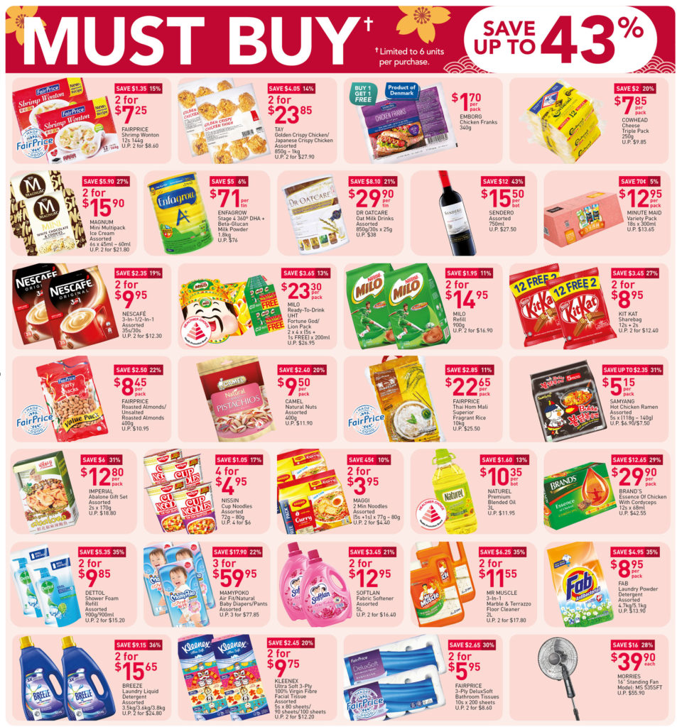 NTUC FairPrice Singapore Your Weekly Saver Promotions | Why Not Deals 13