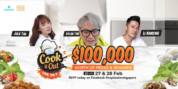 Win Cooking Appliances,eCapitaMall vouchers & more during CapitaStar Cook it Out Live this weekend
