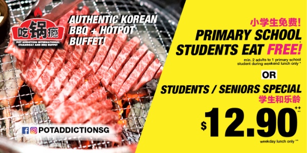 $12.90++ STUDENT / SENIOR KOREAN BBQ BUFFET!