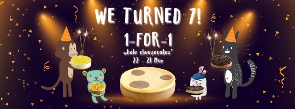Cat & the Fiddle Cakes Singapore 1-for-1 Whole Cheesecakes Anniversary Sale 22-23 Mar 2021 | Why Not Deals