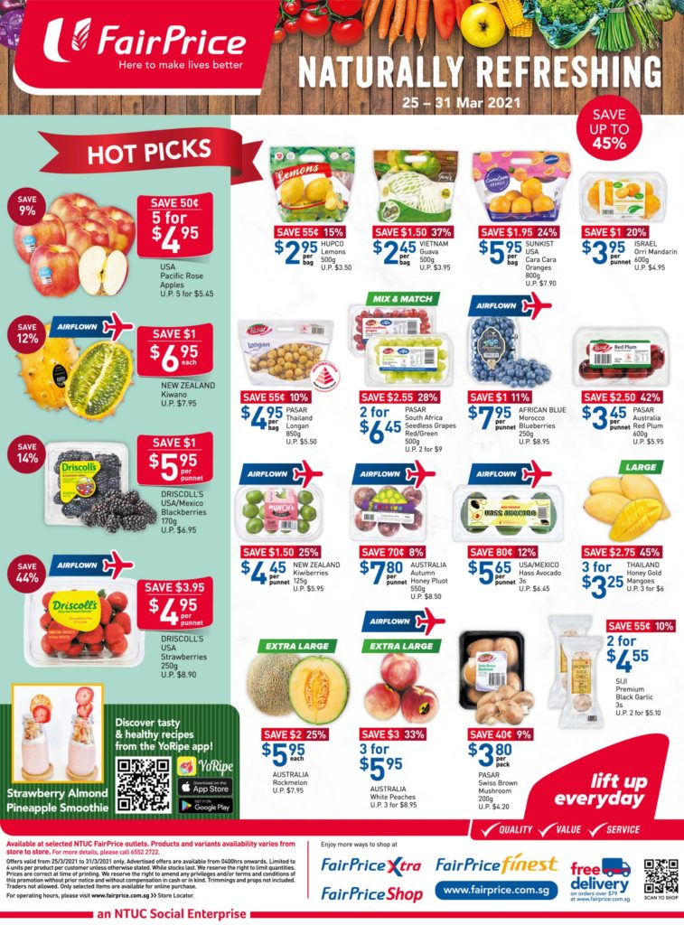 NTUC FairPrice Singapore Your Weekly Saver Promotions 25-31 Mar 2021 | Why Not Deals 12