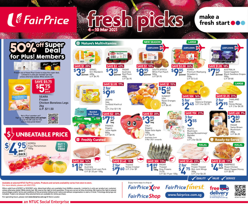 NTUC FairPrice Singapore Your Weekly Saver Promotions 4-10 Mar 2021 | Why Not Deals 7