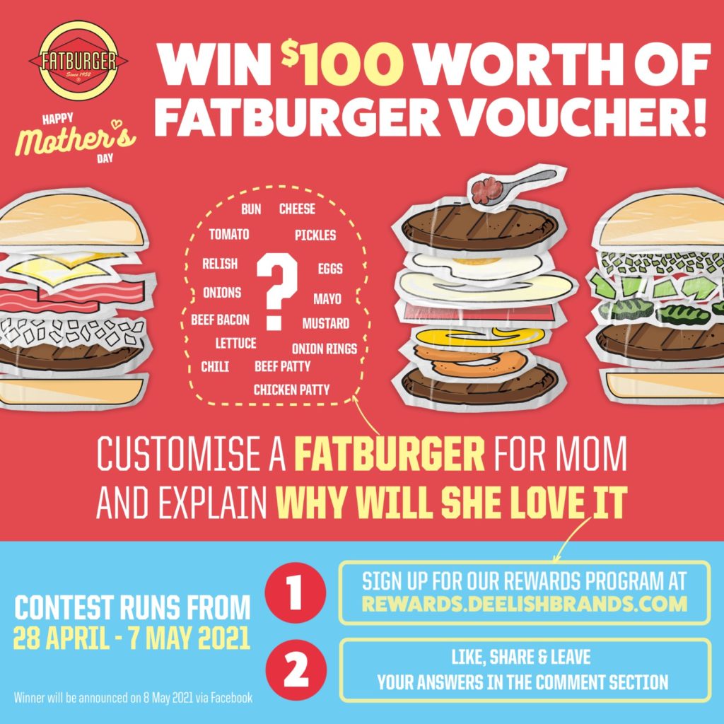 Stand a chance to win a $100 voucher at Fatburger this Mother’s Day! | Why Not Deals 1