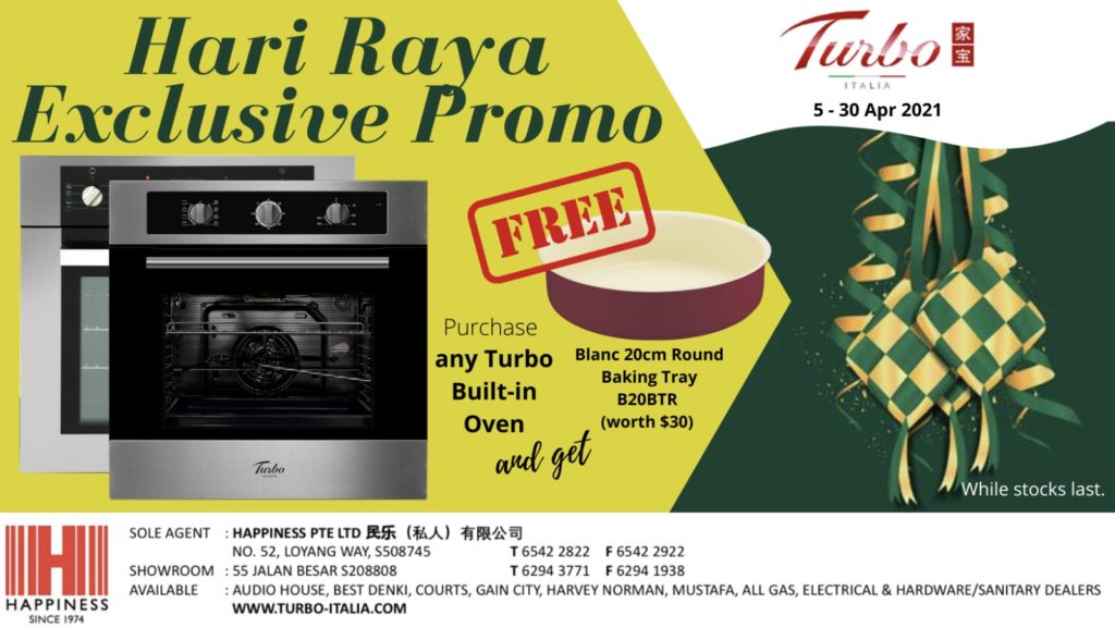 [Hari Raya Exclusive Promo] Free Blanc Baking Tray with Any Turbo Built-in Oven From Now to 30 Apr! | Why Not Deals