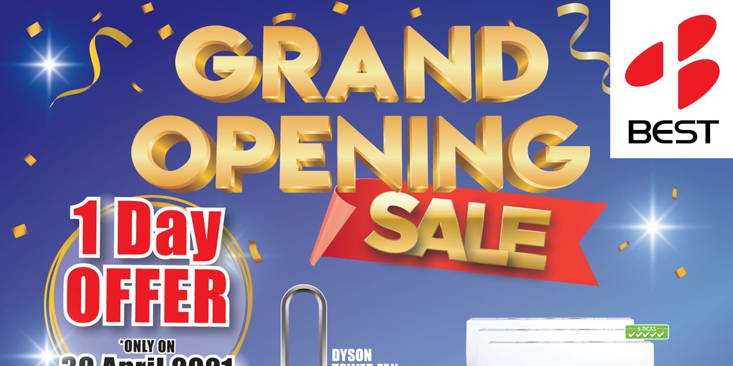 BEST Denki Singapore Plaza Singapura Grand Opening Sale Only On 30 Apr 2021