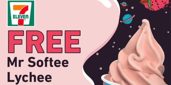 7-Eleven Singapore FREE Mr Softee Lychee with Any Purchase Promotion ends 9 May 2021