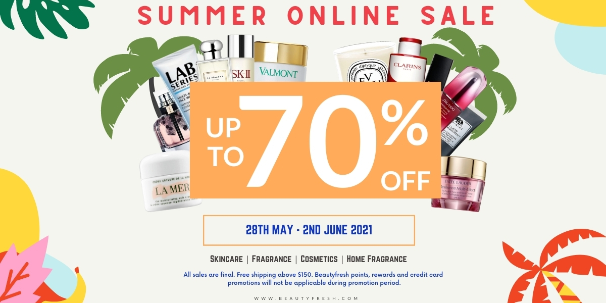 Beautyfresh Warehouse Sales – Savings up to 70% off La Mer, Estee Lauder, Jo Malone, Di