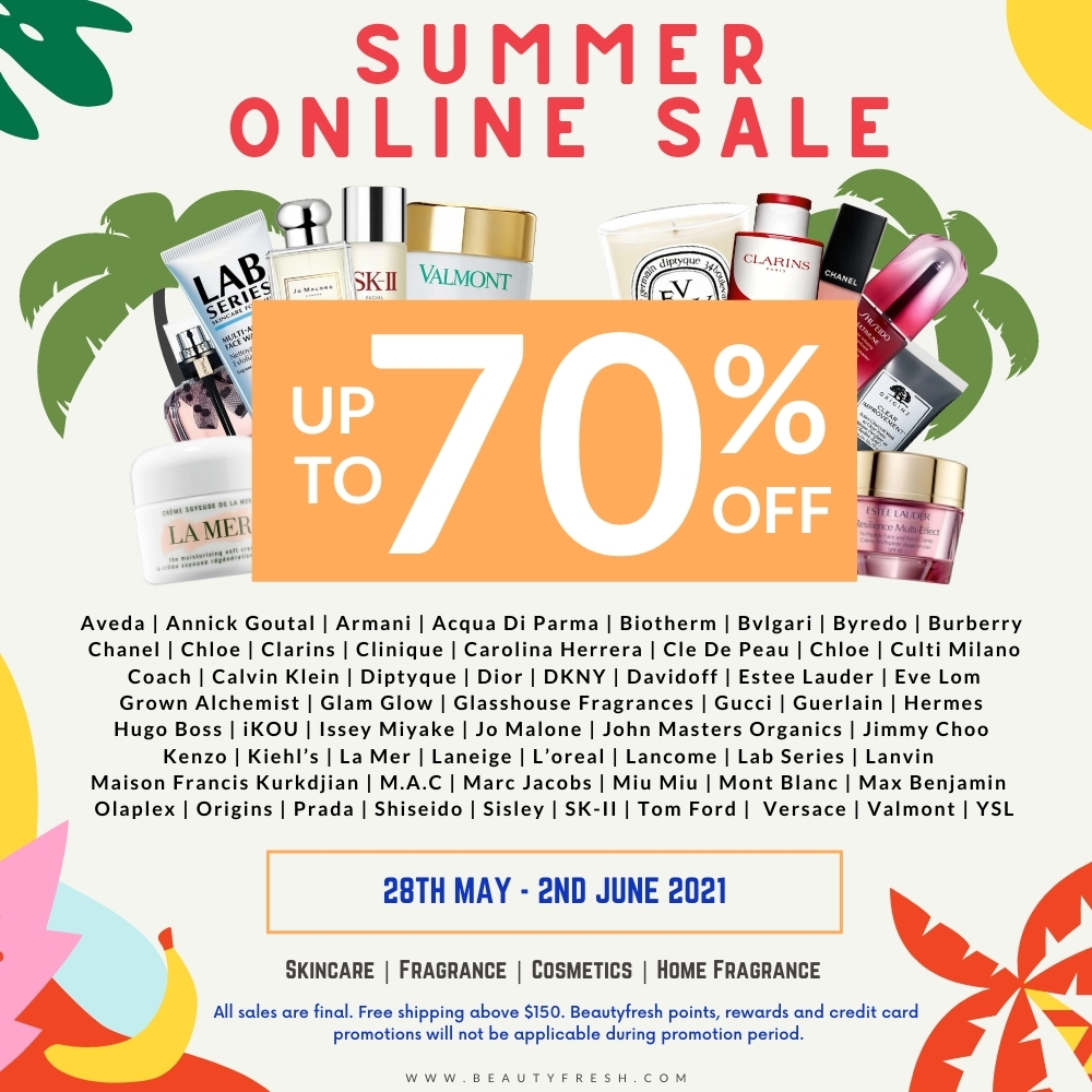 Beautyfresh Warehouse Sales - Savings up to 70% off La Mer, Estee Lauder, Jo Malone, Di | Why Not Deals