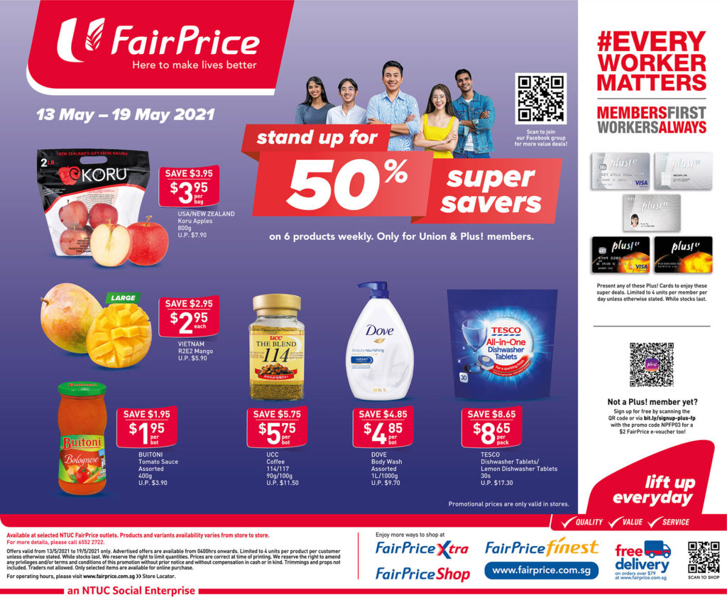 NTUC FairPrice Singapore Your Weekly Saver Promotions 13-19 May 2021 | Why Not Deals 10
