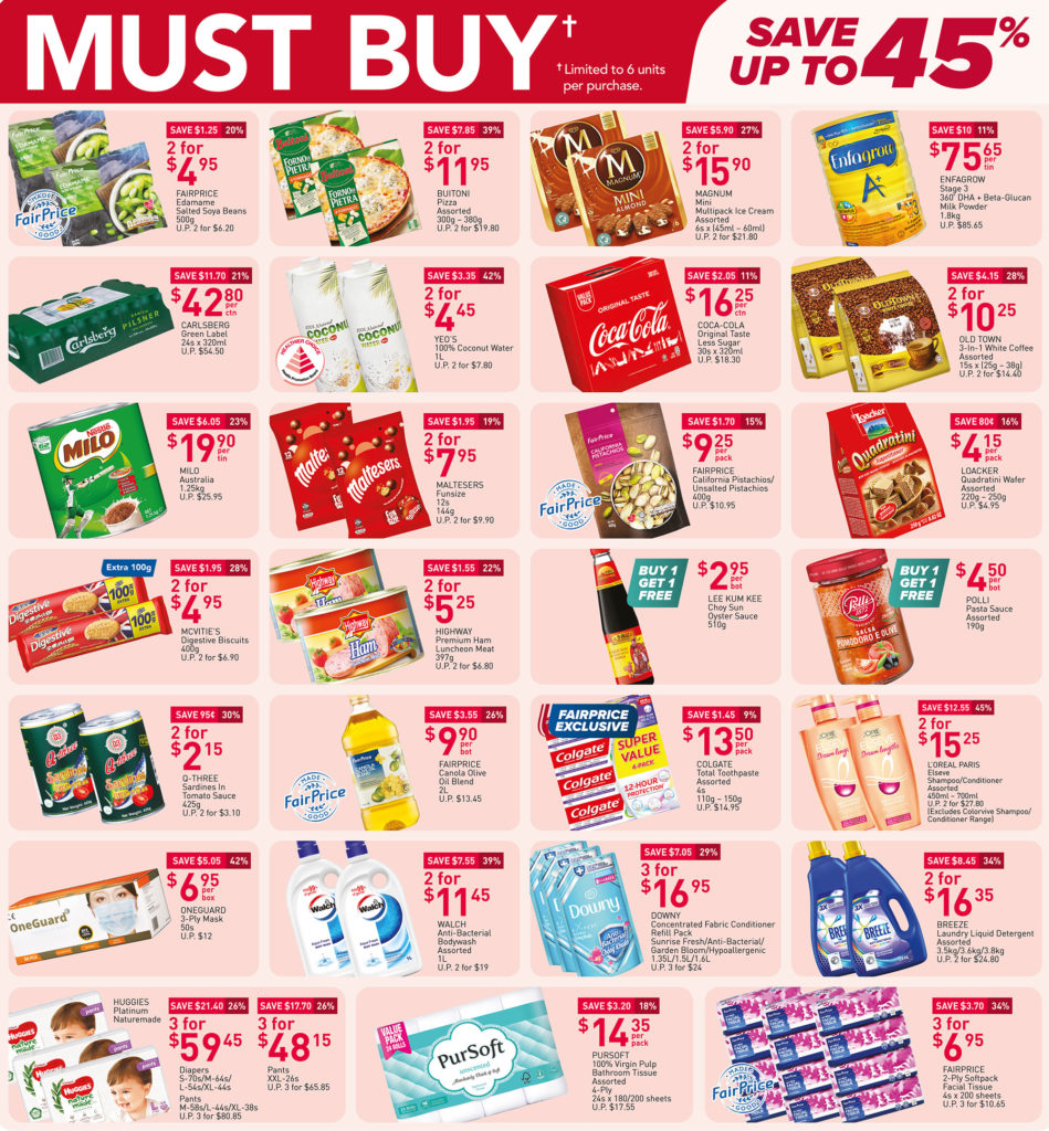 NTUC FairPrice Singapore Your Weekly Saver Promotions 13-19 May 2021 | Why Not Deals