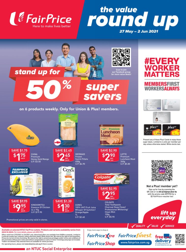 NTUC FairPrice Singapore Your Weekly Saver Promotions 27 May - 2 Jun 2021 | Why Not Deals 10