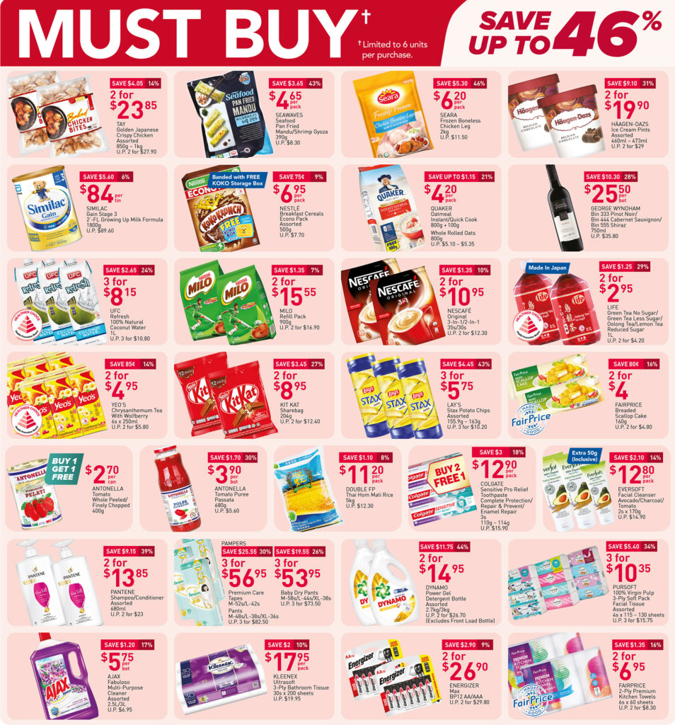 NTUC FairPrice Singapore Your Weekly Saver Promotions 27 May - 2 Jun 2021 | Why Not Deals