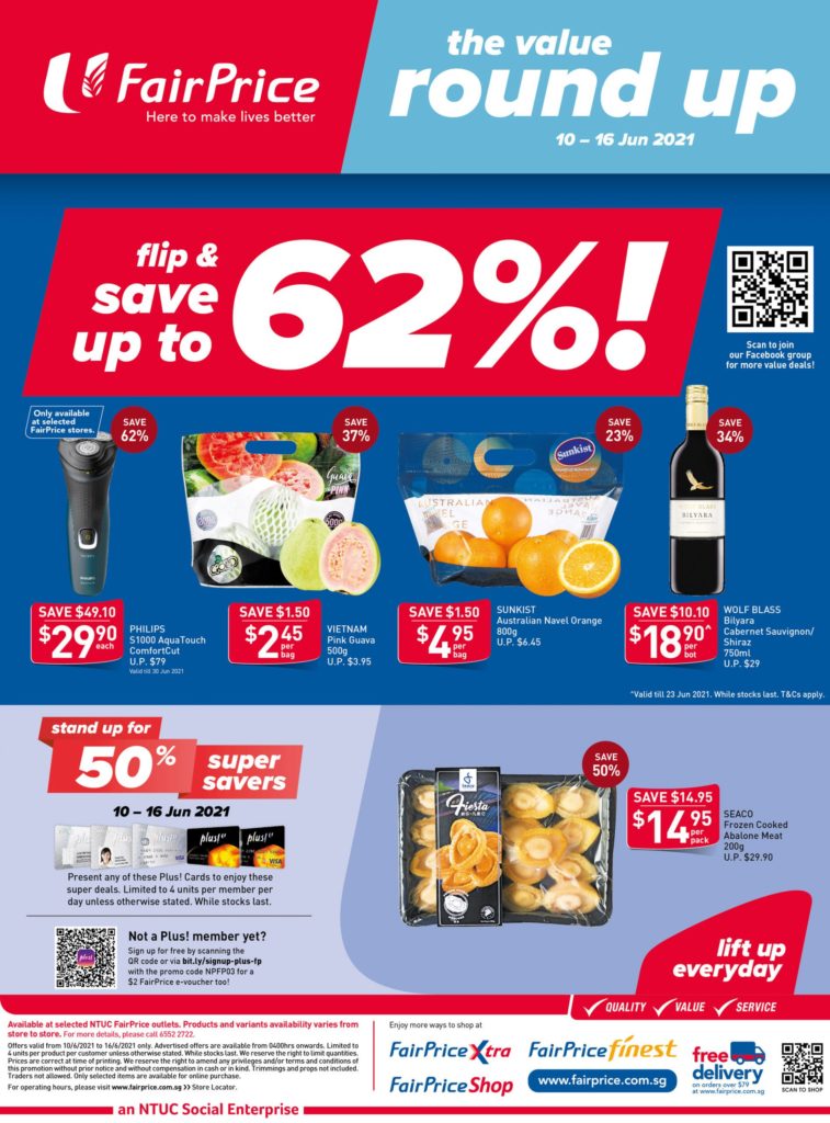 NTUC FairPrice Singapore Your Weekly Saver Promotions 10-16 Jun 2021 | Why Not Deals 10