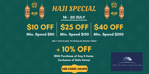Up to $40 Off Haji Special – Extra 10% Off Any 3 Items + 30% Off Flash Sale