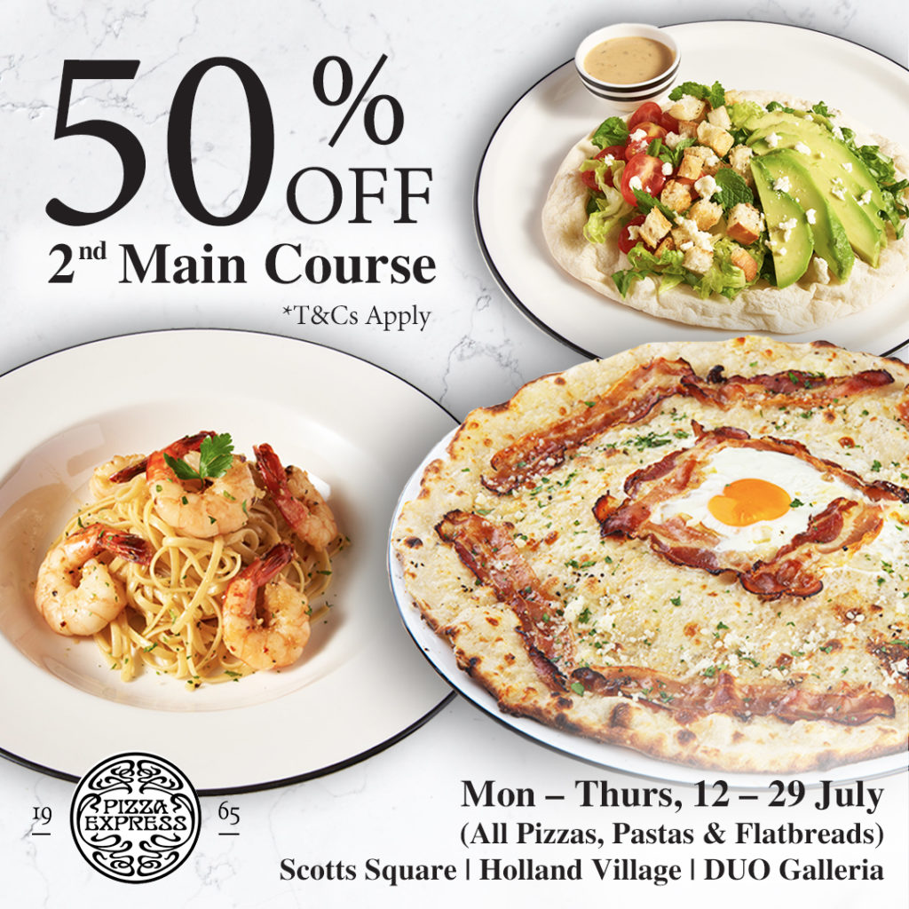 50% OFF 2nd Main Course at PizzaExpress! | Why Not Deals