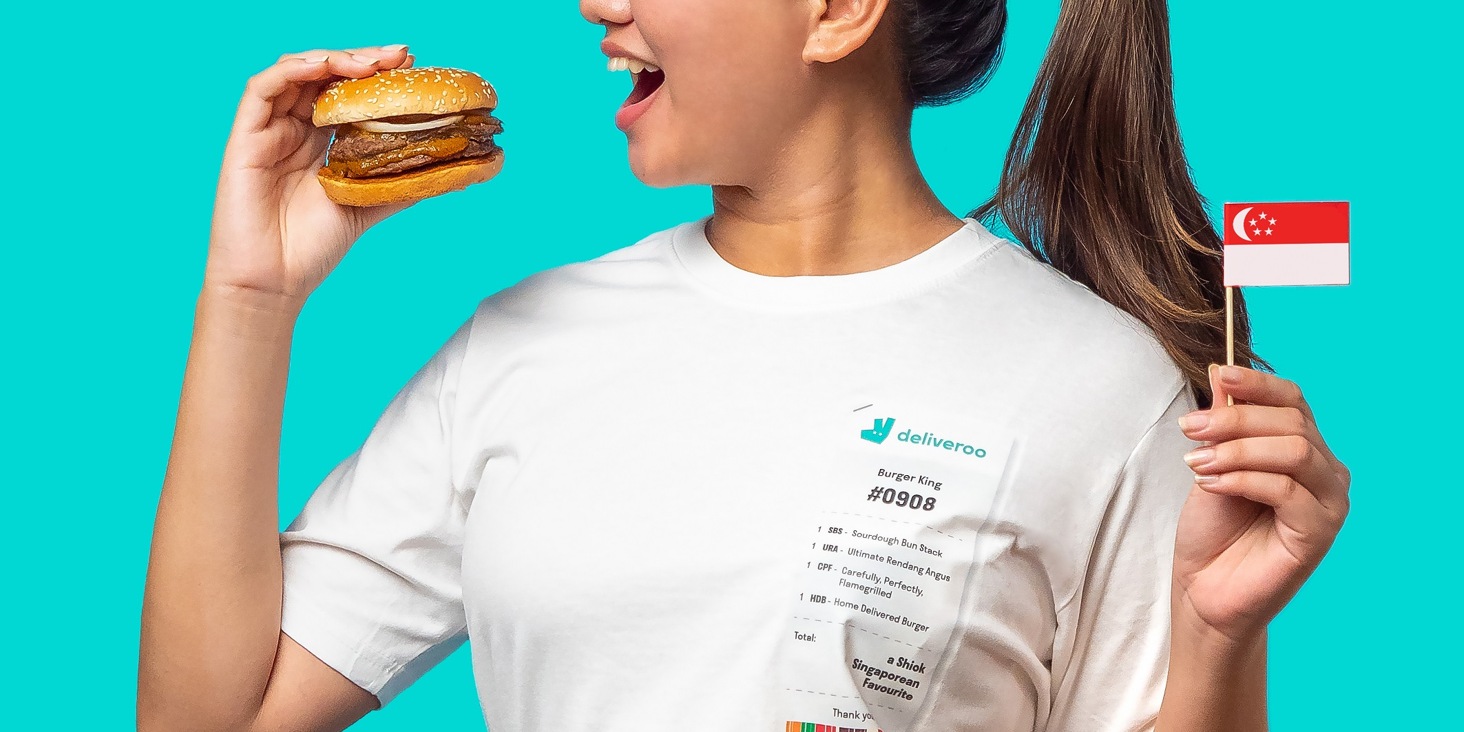 Deliveroo & BURGER KING(R)’s Exclusive National Day Tee