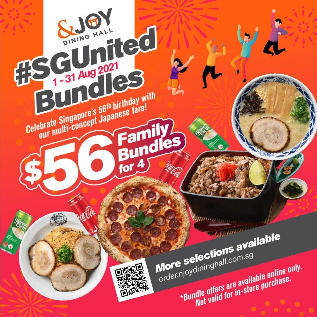 Celebrate SG's 56th with $56 Family Bundles for 4 at &JOY Dining Hall | Why Not Deals