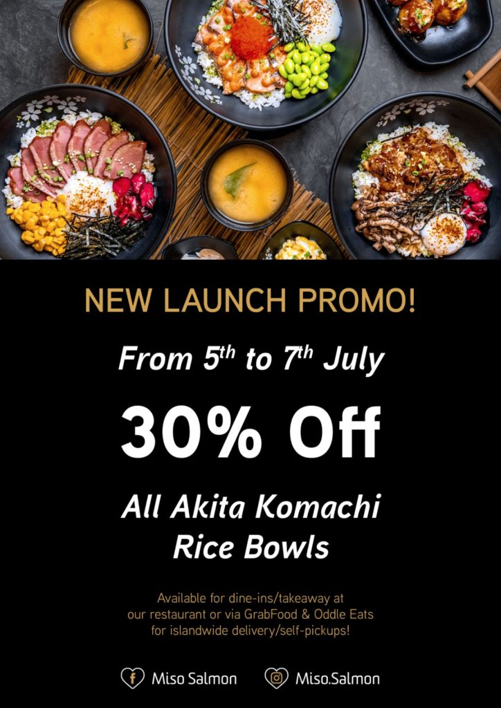 30% OFF All-New Akita Komachi Rice Bowls - including Yakitori Chicken with Truffled Mush | Why Not Deals