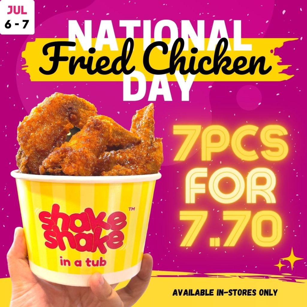7 Pieces of Fried Chicken Wings for only $7.70 at Shake Shake In The Tub! | Why Not Deals