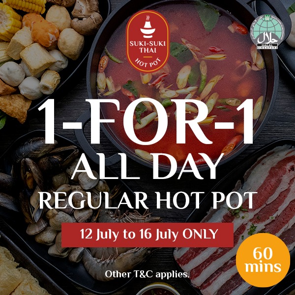 1-for-1 All You Can Eat Suki-Suki Thai Hotpot This July | Why Not Deals