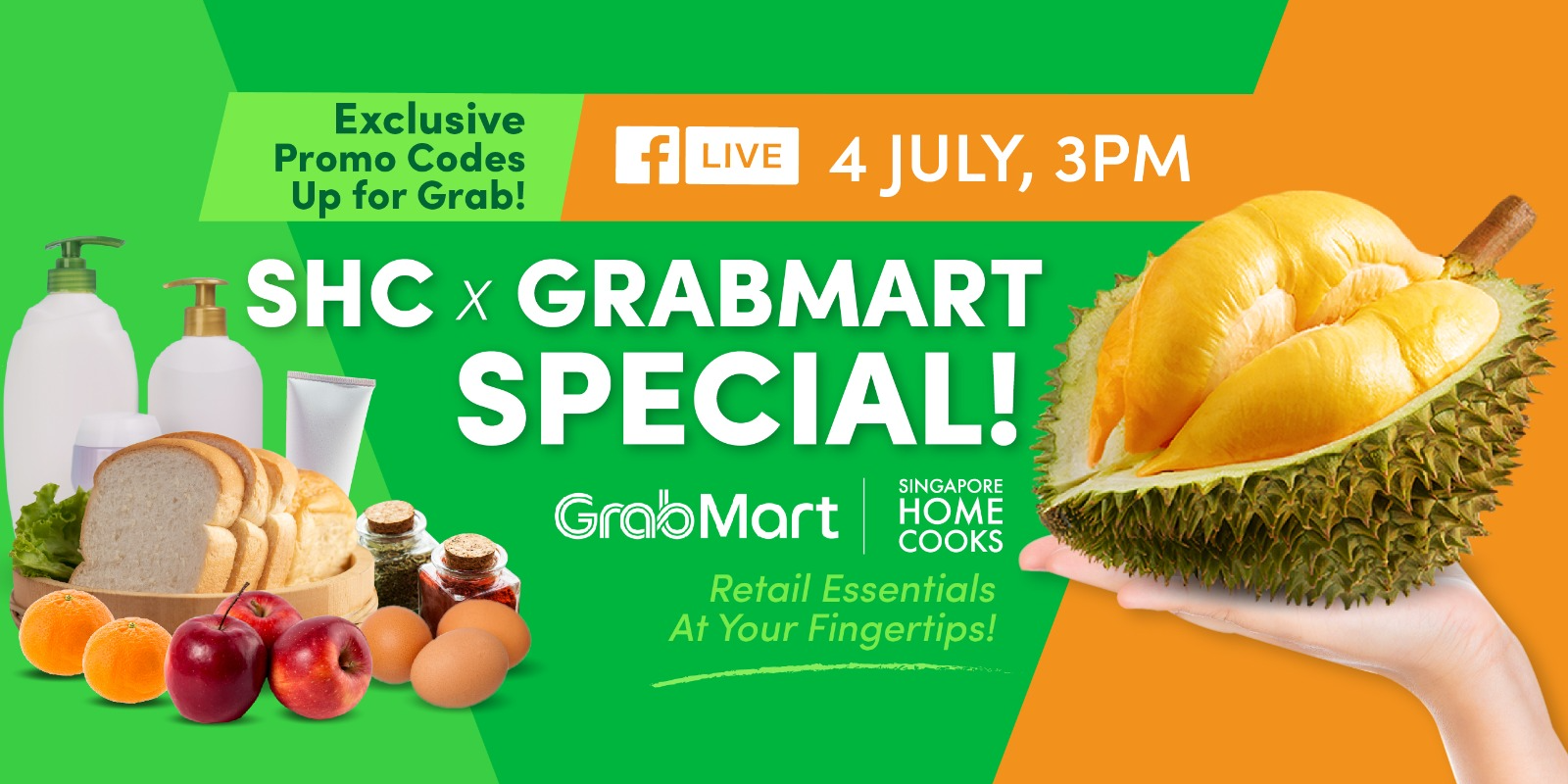 $12 OFF GrabDurian promo code and WIN MSW durians and puffs – only on Singapore Home Cooks