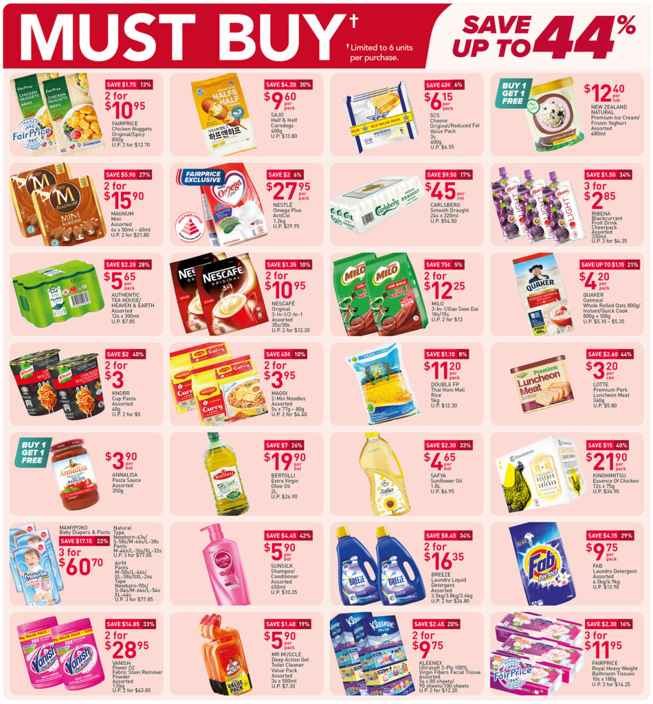 NTUC FairPrice Singapore Your Weekly Saver Promotions 1-7 Jul 2021 | Why Not Deals