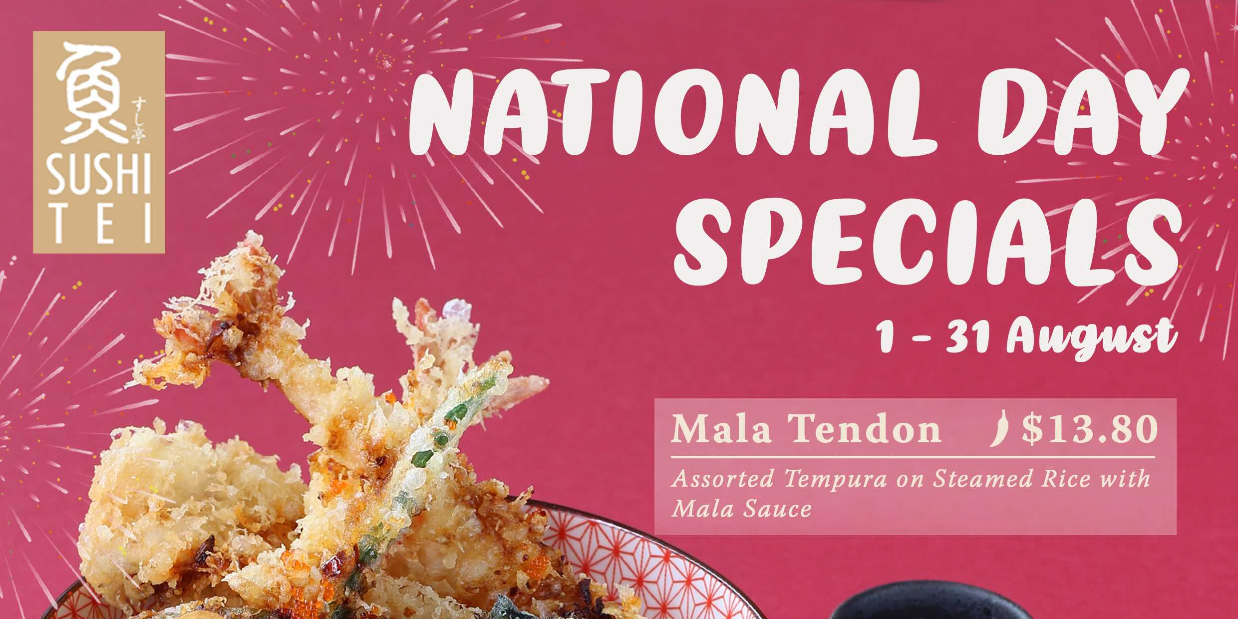 Two Locally-inspired Japanese Creations by Sushi Tei this National Day from $7.80 onwards