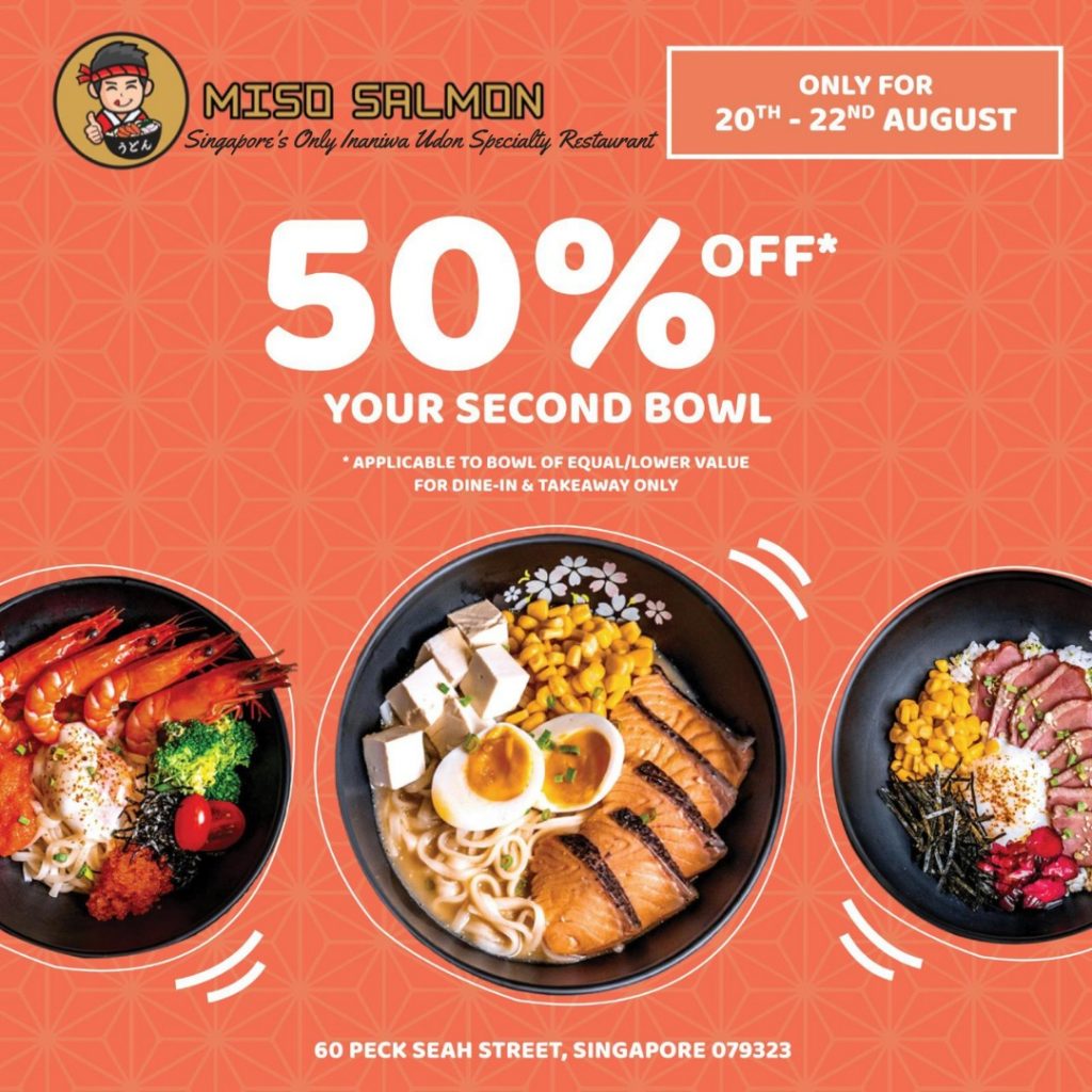 Enjoy 50% OFF your second bowl at Miso Salmon | Why Not Deals