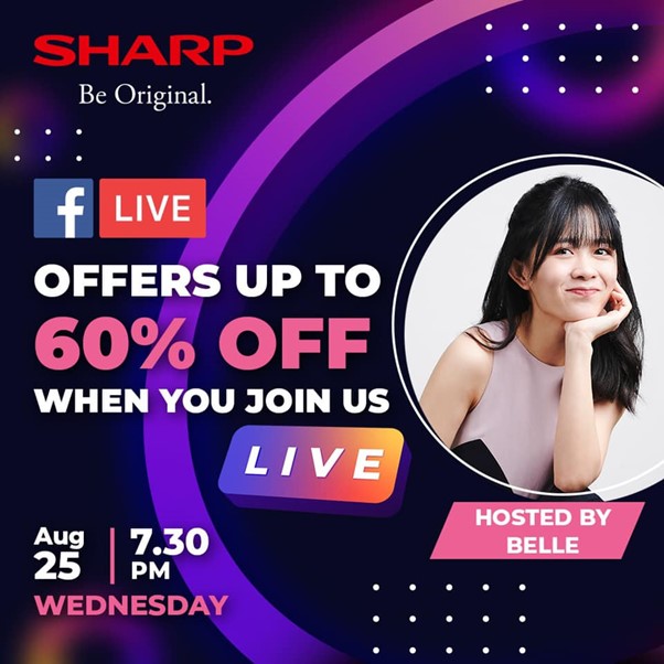 [SHARP FB LIVE] Enjoy Up to 60% OFF Selected Lifestyle Products on Sharp Facebook Live This 25 Aug! | Why Not Deals