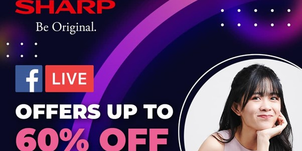 [SHARP FB LIVE] Enjoy Up to 60% OFF Selected Lifestyle Products on Sharp Facebook Live This 25 Aug!