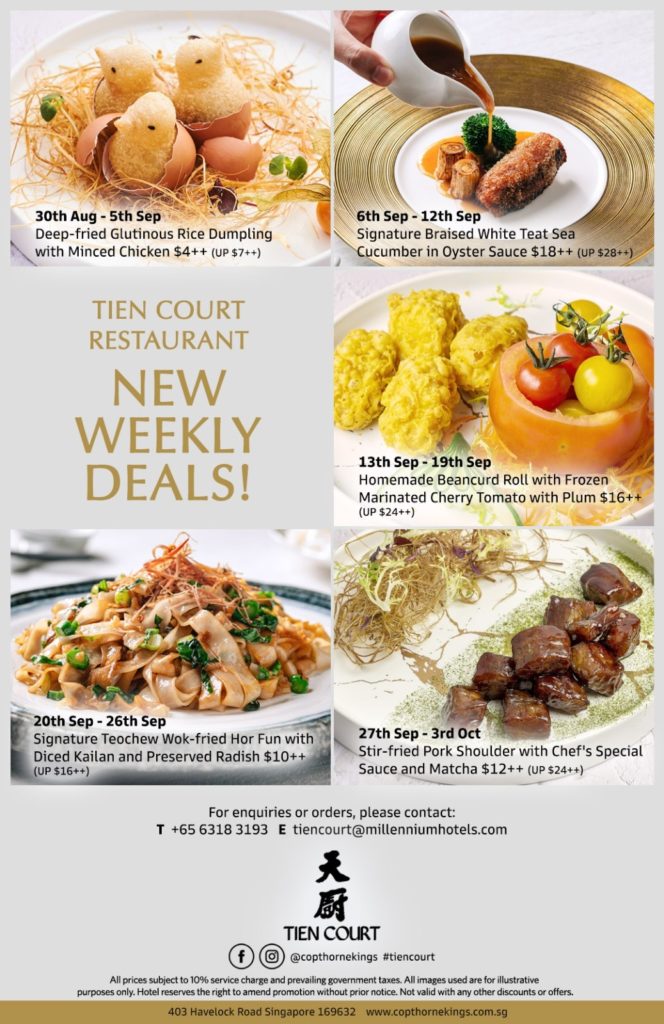 Up to 50% OFF, New Weekly Deals at Tien Court with Grand Menu Refresh! (30 Aug – 3 Oct 2021) | Why Not Deals
