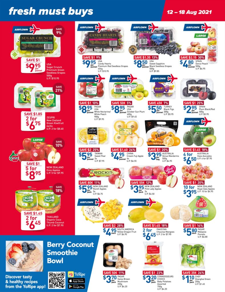 NTUC FairPrice Singapore Your Weekly Saver Promotions 12-18 Aug 2021 | Why Not Deals 12