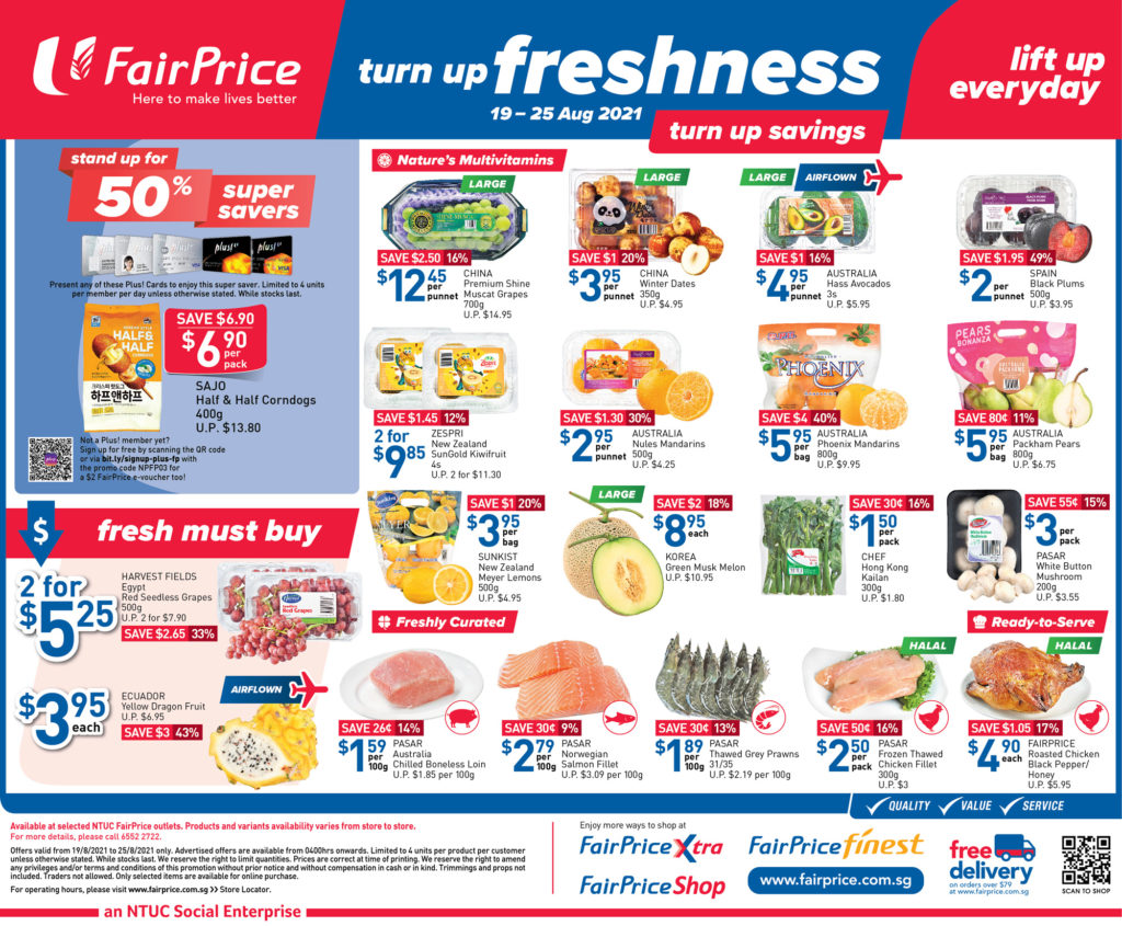NTUC FairPrice Singapore Your Weekly Saver Promotions 19-25 Aug 2021 | Why Not Deals 10