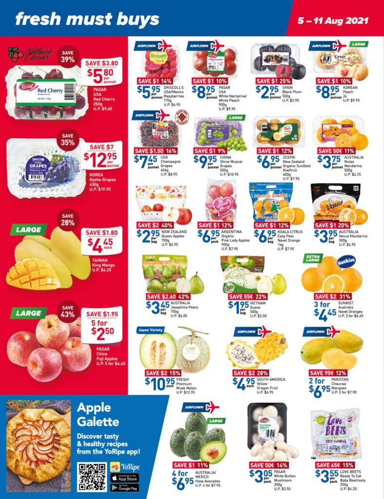 NTUC FairPrice Singapore Your Weekly Saver Promotions 5-11 Aug 2021 | Why Not Deals 10