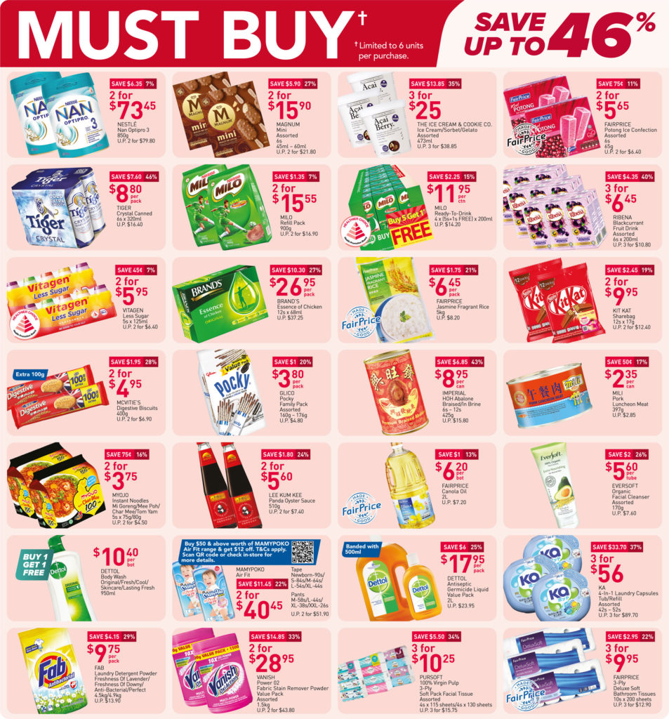 NTUC FairPrice Singapore Your Weekly Saver Promotions 5-11 Aug 2021 | Why Not Deals