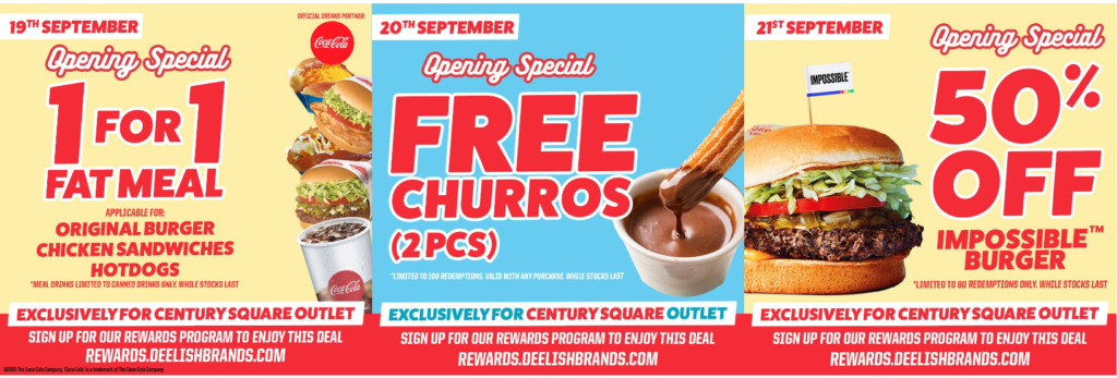 Enjoy crazy 1-1 & 50% deals at Fatburger’s newest outlet, Century Square! | Why Not Deals
