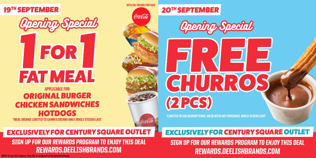 Enjoy crazy 1-1 & 50% deals at Fatburger’s newest outlet, Century Square!