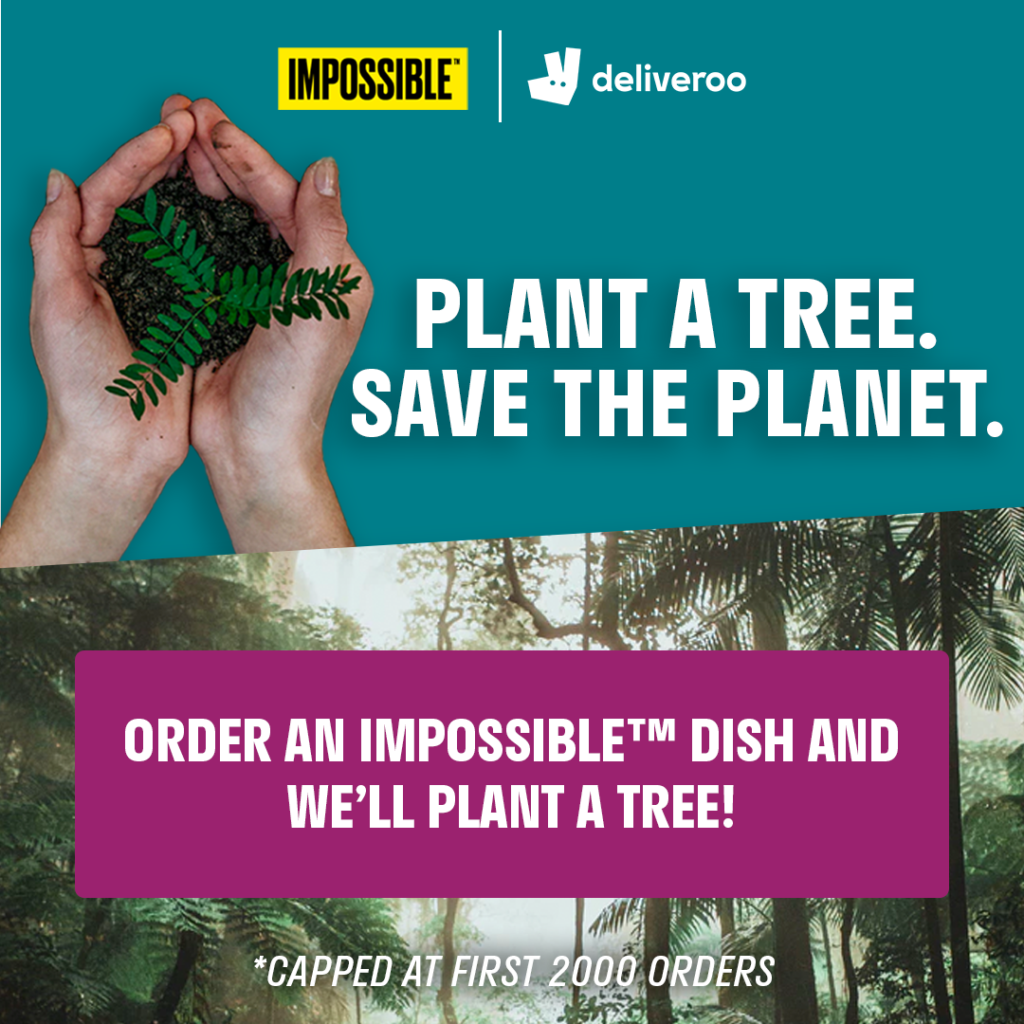 Deliveroo & Impossible Foods team up to plant trees at the Amazon rainforest | Why Not Deals