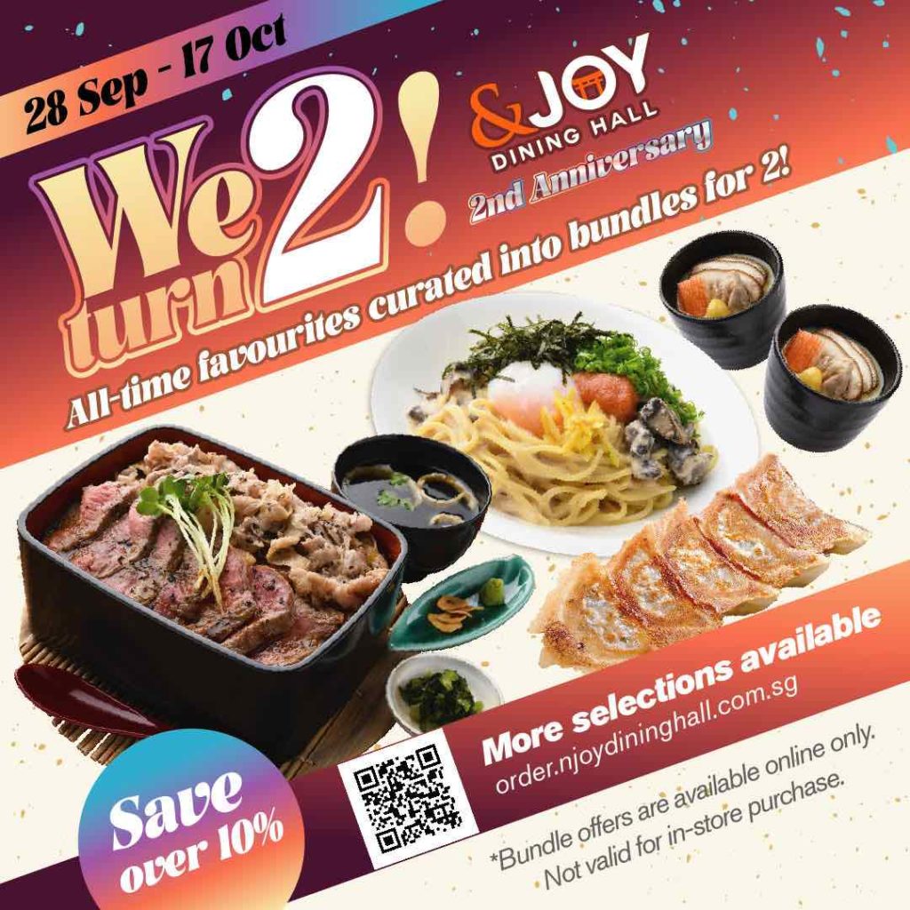 Japanese &JOY Dining Hall celebrates 2nd Anniversary with $2 Deals! | Why Not Deals 1