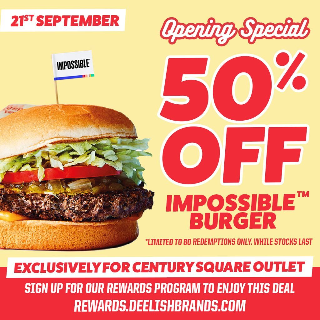 Enjoy crazy 1-1 & 50% deals at Fatburger’s newest outlet, Century Square! | Why Not Deals 2