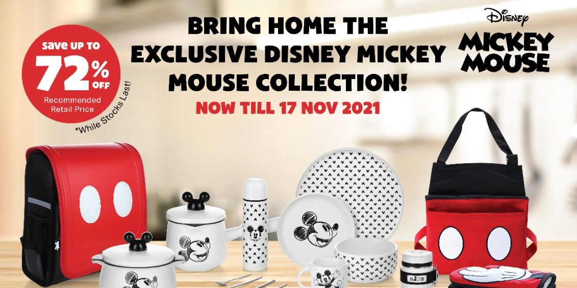 Double Bonus Points to Redeem Disney x FairPrice Exclusive Mickey Mouse Collection From $11.90 Only!