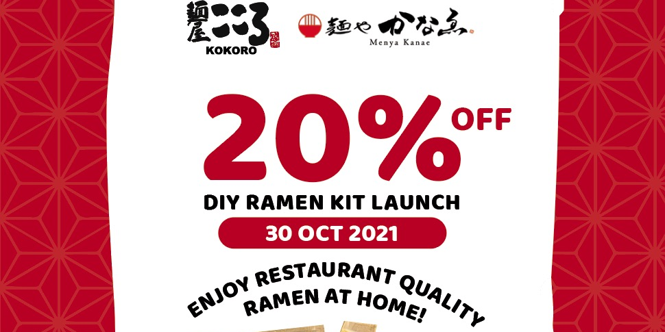 20% Off ALL Ready To Eat Frozen Mazesoba and Ramen Kits  (Until 30 Oct)