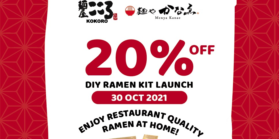20% Off ALL Ready To Eat Frozen Mazesoba and Ramen Kits (Until 30 Oct)