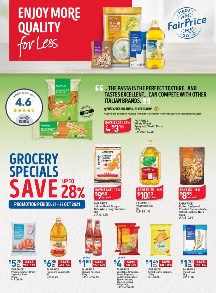NTUC FairPrice Singapore Your Weekly Saver Promotions 21-27 Oct 2021 | Why Not Deals 11