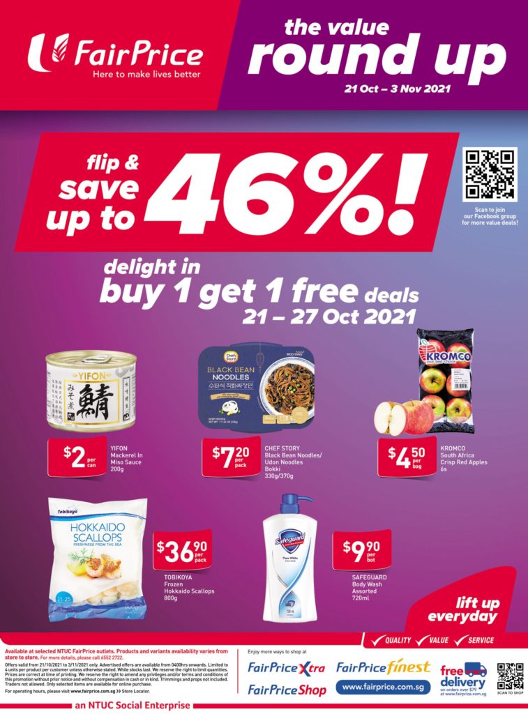 NTUC FairPrice Singapore Your Weekly Saver Promotions 21-27 Oct 2021 | Why Not Deals 12